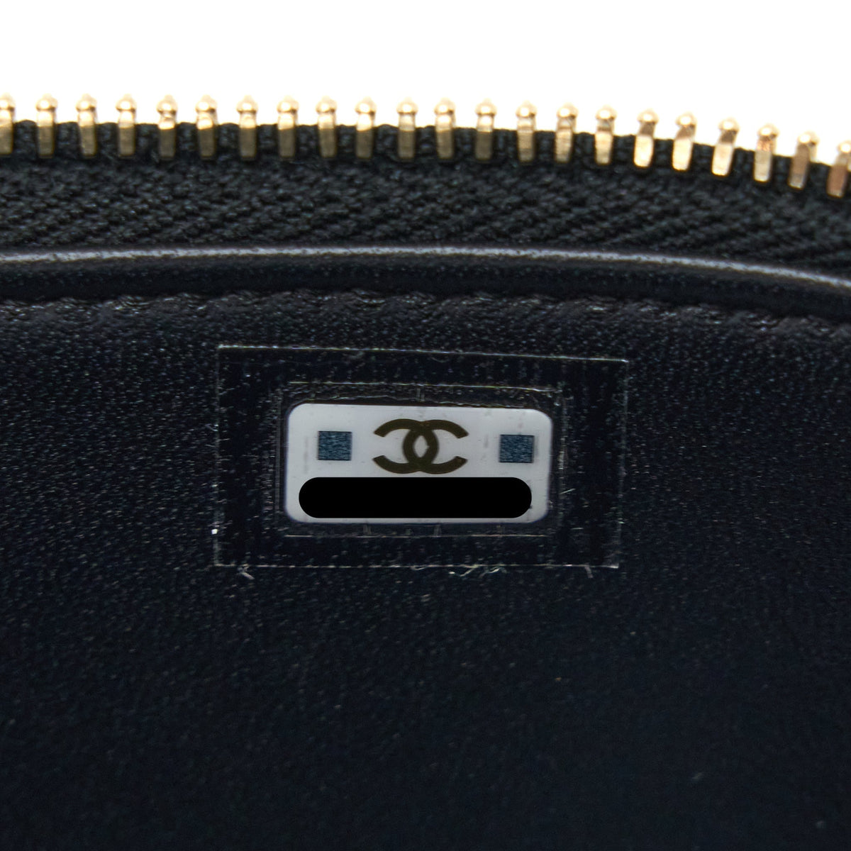 CHANEL TOP TWIST CHAIN HANDLE LONG VANITY WITH CHAIN LAMBSKIN BLACK BRUSHED GHW (MICROCHIP)