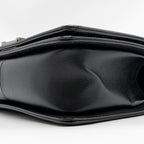 CHANEL MEDIUM BOY BAG CAVIAR BLACK RUTHENIUM SILVER HARDWARE