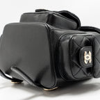 Chanel Small Duma Backpack Caviar Black LGHW (Microchip)