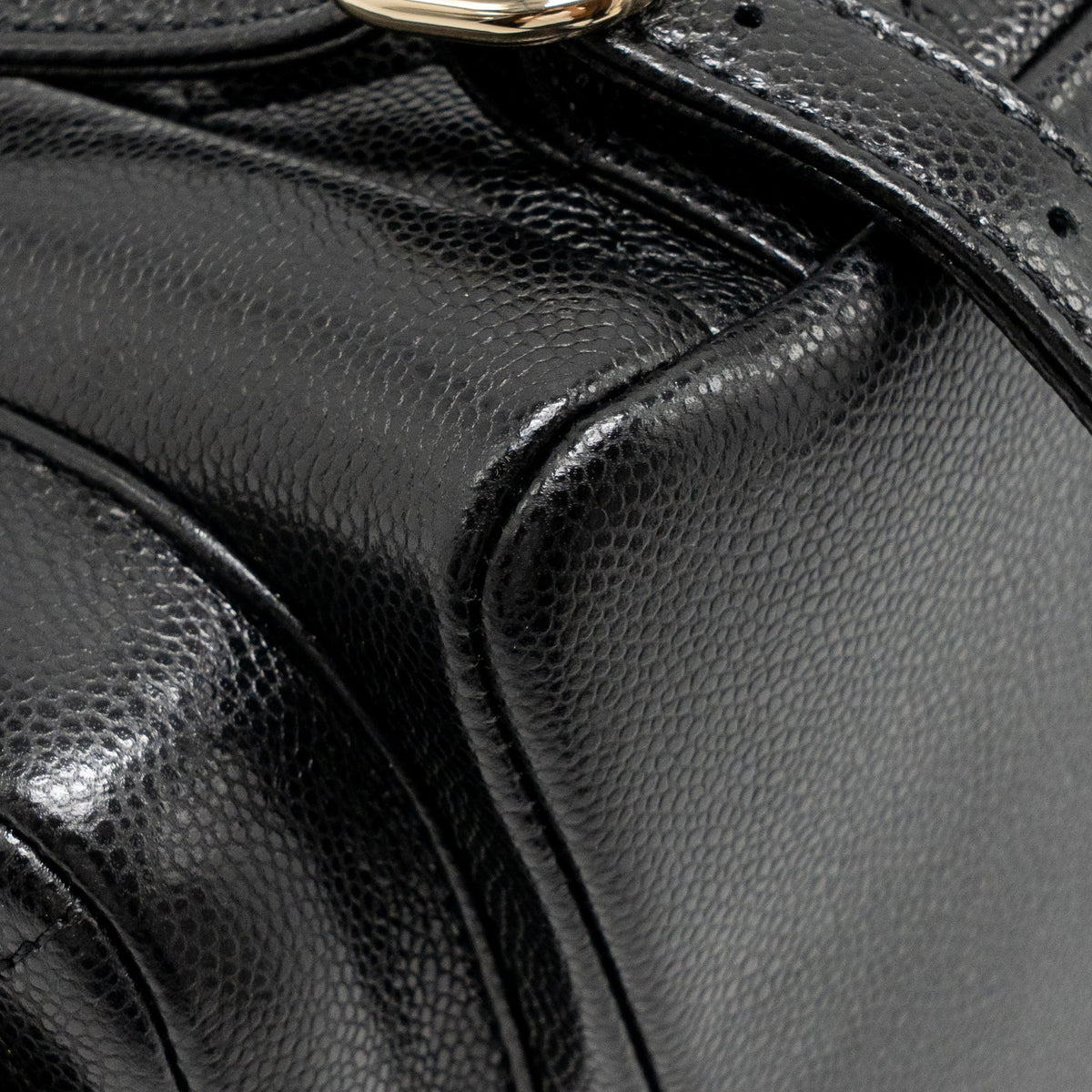 Chanel Small Duma Backpack Caviar Black LGHW (Microchip)