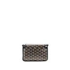 Goyard Plumet Pouch-Wallet Goyardine Canvas/Chevroches Calfskin Black SHW