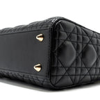 DIOR SMALL MY ABC LADY DIOR LAMBSKIN BLACK LGHW