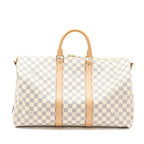 LOUIS VUITTON KEEPALL BANDOULIERE 55 DAMIER AZUR CANVAS GHW