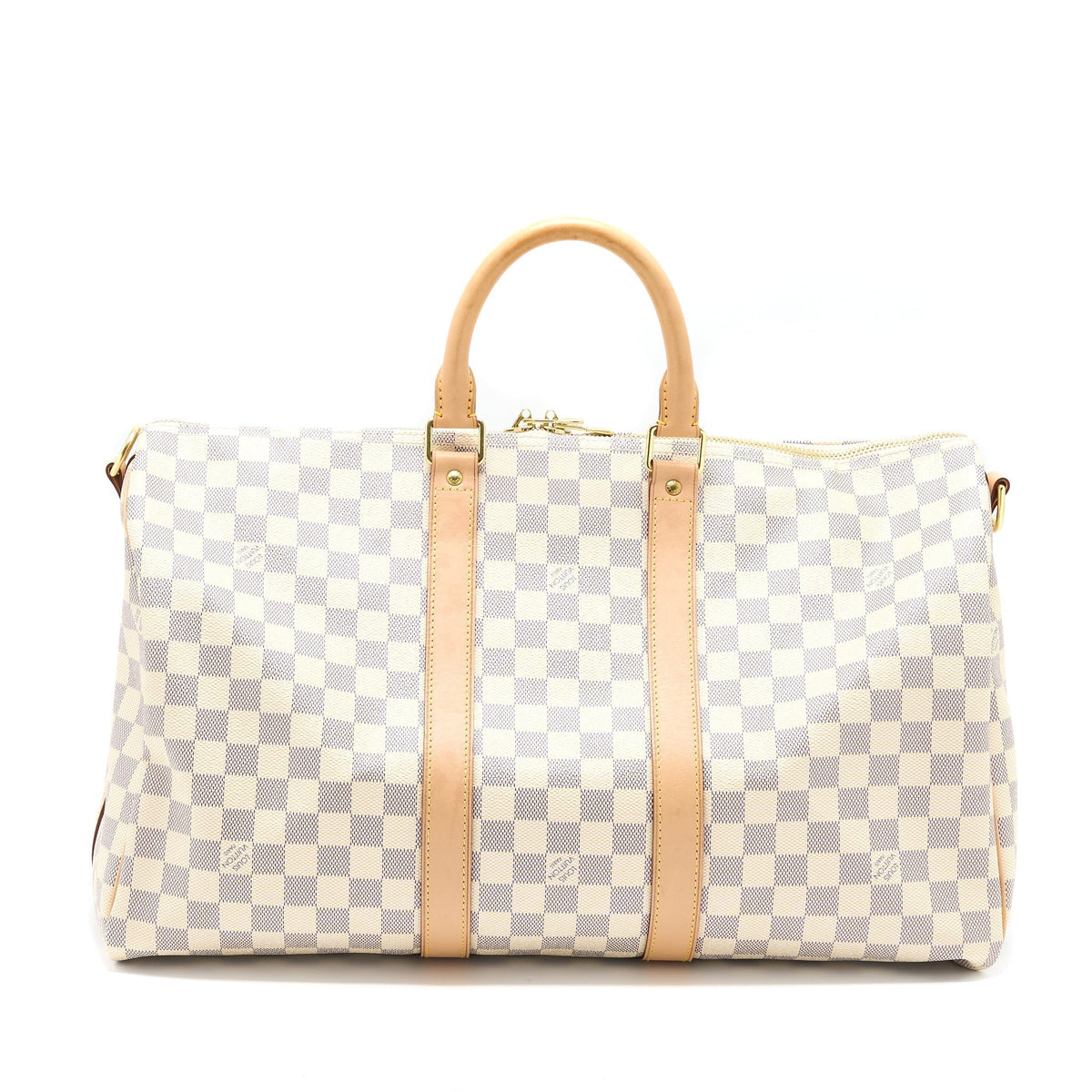 LOUIS VUITTON KEEPALL BANDOULIERE 55 DAMIER AZUR CANVAS GHW
