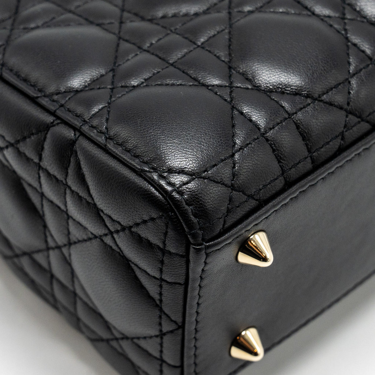 DIOR SMALL MY ABC LADY DIOR LAMBSKIN BLACK LGHW