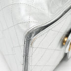 CHANEL SMALL 25 BAG CAVIAR SILVER GHW (MICROCHIP)