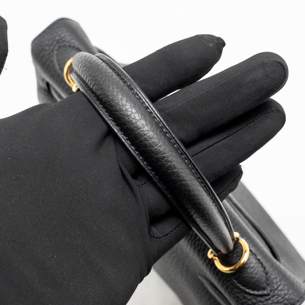 Hermes Kelly 25 Togo Black GHW