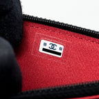 CHANEL MINI 19 WALLET ON CHAIN LAMBSKIN BLACK MULTICOLOUR HARDWARE (MICROCHIP)