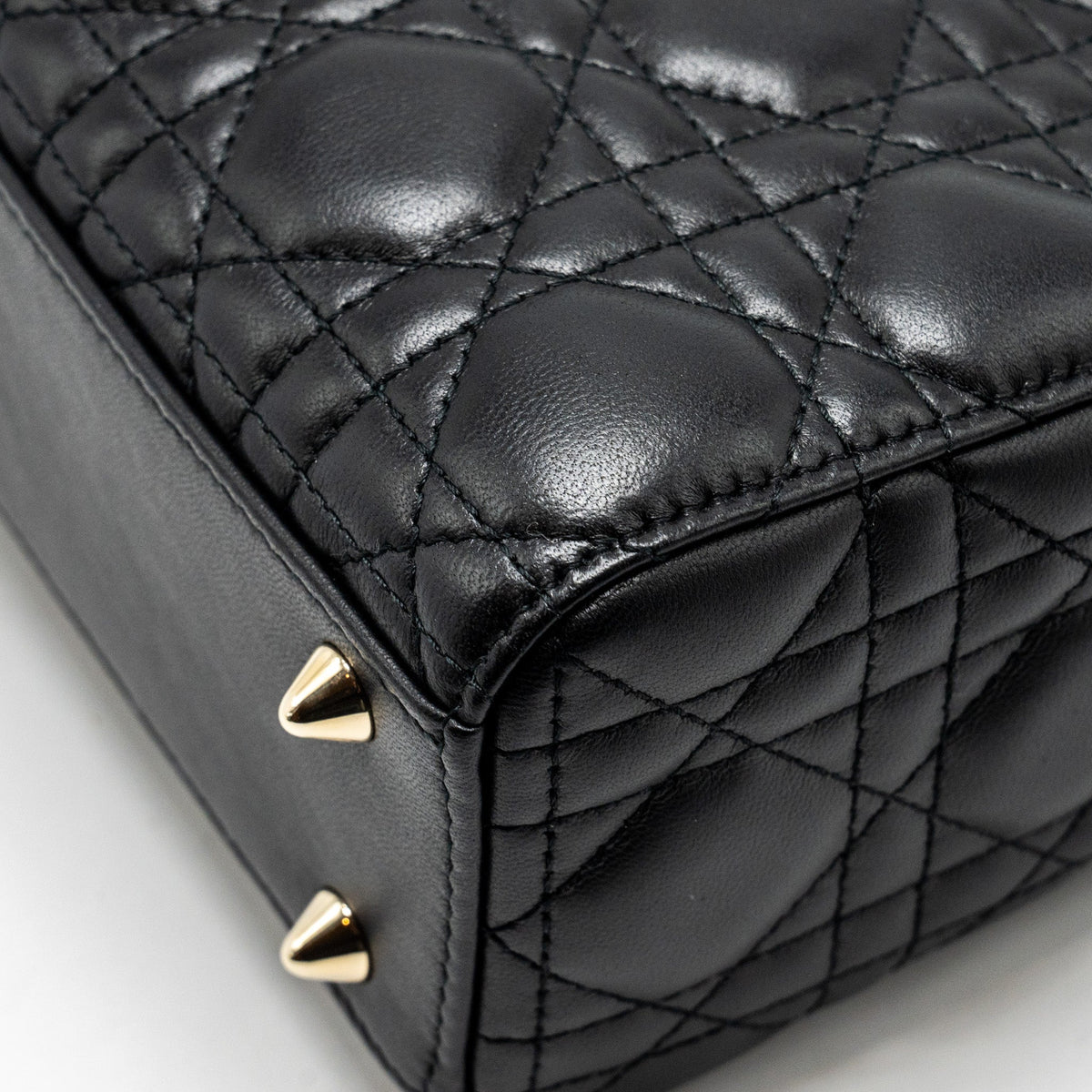 DIOR SMALL MY ABC LADY DIOR LAMBSKIN BLACK LGHW