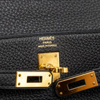 Hermes Kelly 25 Togo Black GHW