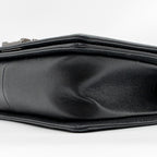 CHANEL MEDIUM BOY BAG CAVIAR BLACK SHW