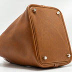 HERMES PICOTIN 18 LOCK BAG BARENIA FAUBOURG FAUVE SHW