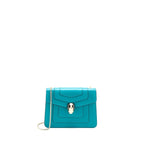 BVLGARI SERPENTI FOREVER CROSSBODY BAG CALFSKIN GREEN LGHW