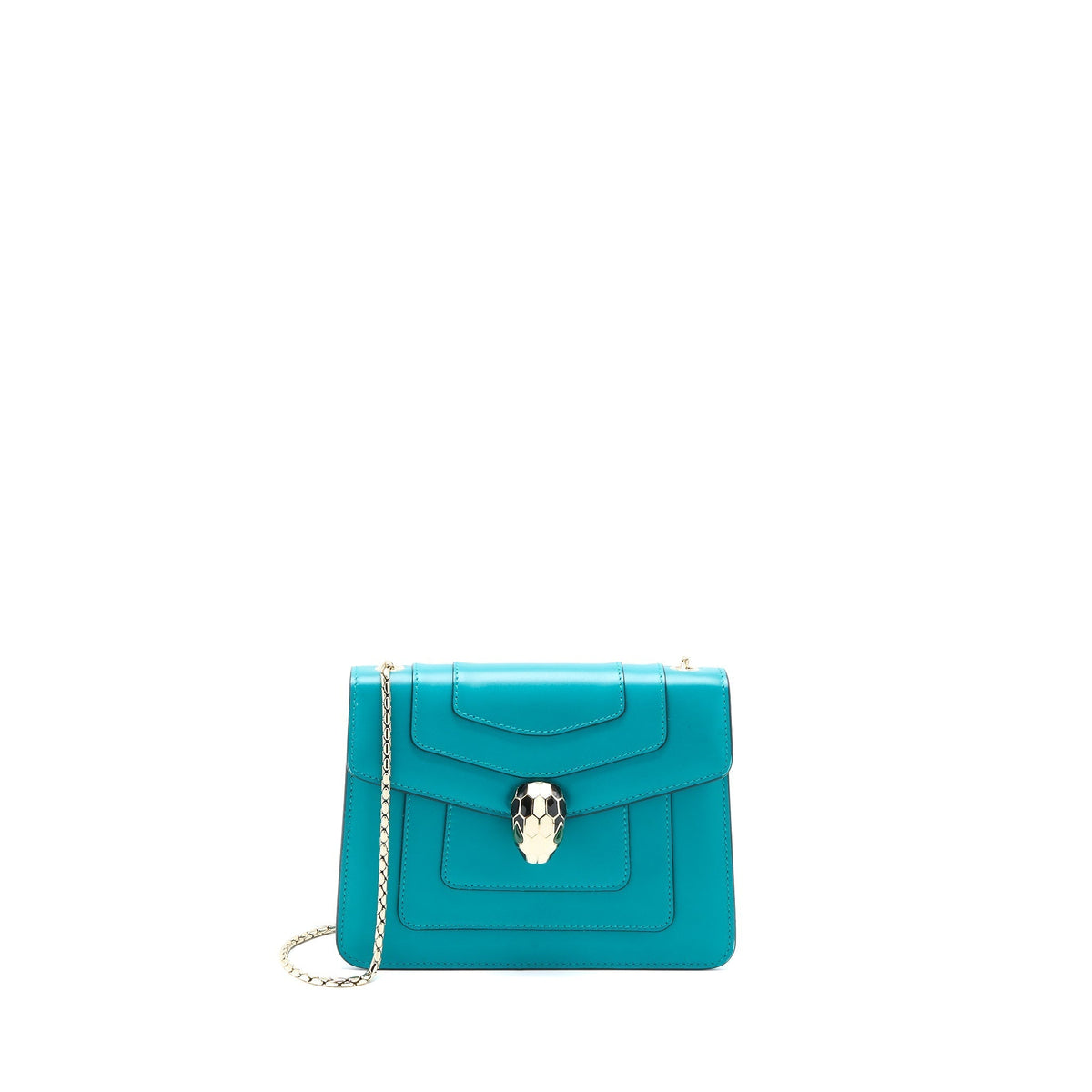 BVLGARI SERPENTI FOREVER CROSSBODY BAG CALFSKIN GREEN LGHW