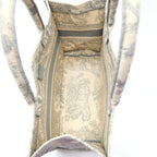DIOR MEDIUM DIOR BOOK TOTE GREY TOILE DE JOUY EMBROIDERY
