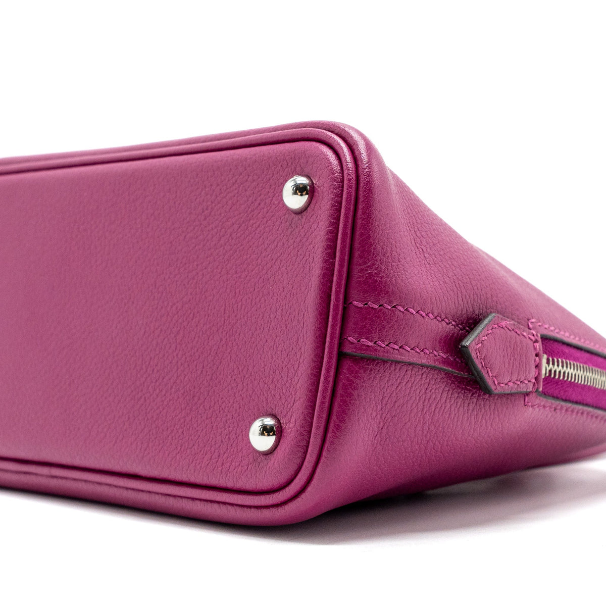 Hermes Mini Bolide Evercolor Rose Purple SHW