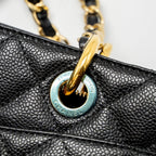 CHANEL GRAND SHOPPING TOTE/GST CAVIAR BLACK GHW
