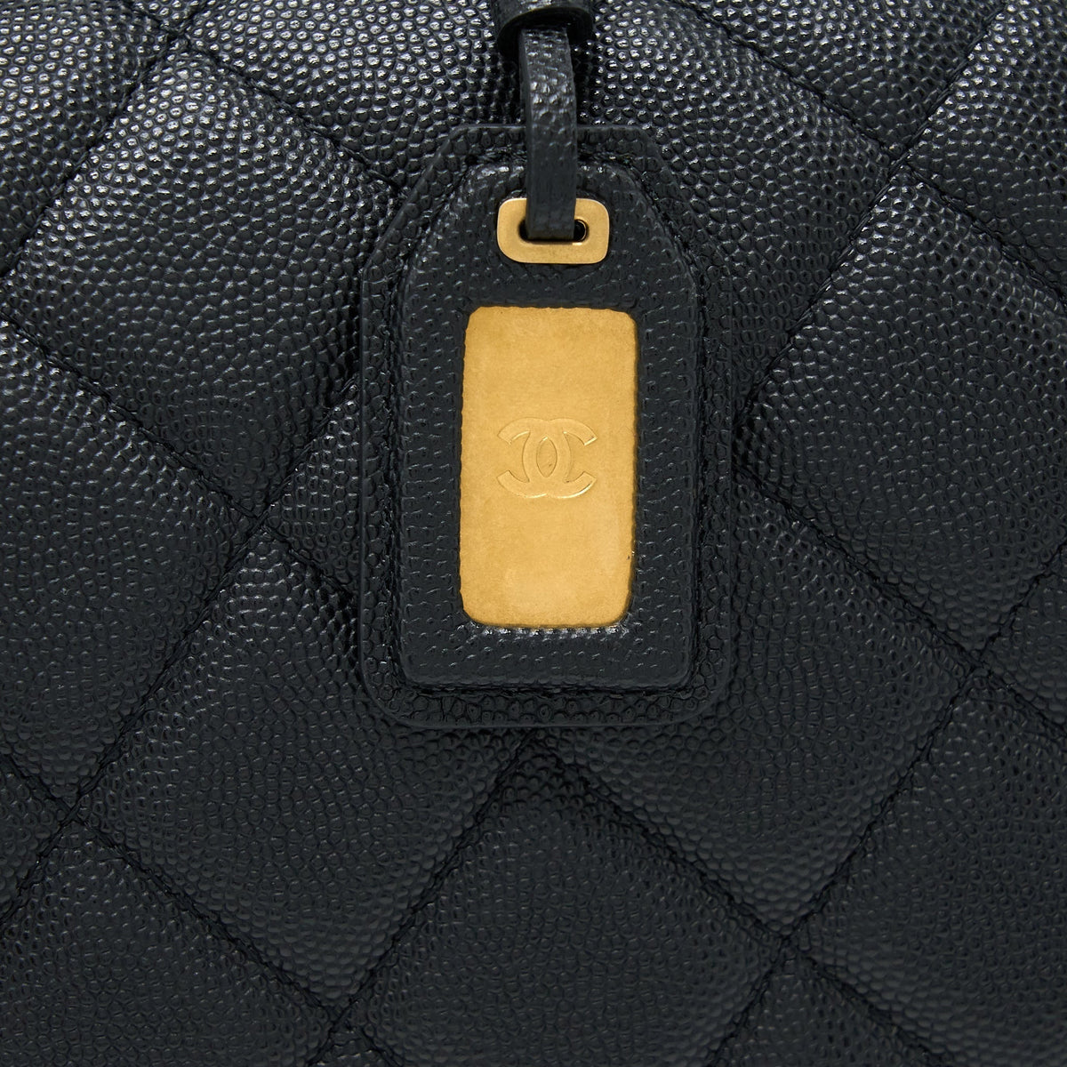 CHANEL 22K LARGE BACKPACK CAVIAR BLACK BRUSHED GHW (MICROCHIP)