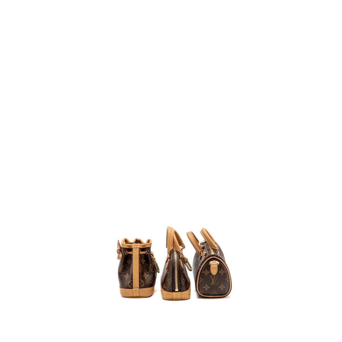 Louis Vuitton Trio Mini Icones Alma-Speedy-Noé Monogram Canvas/Leather GHW