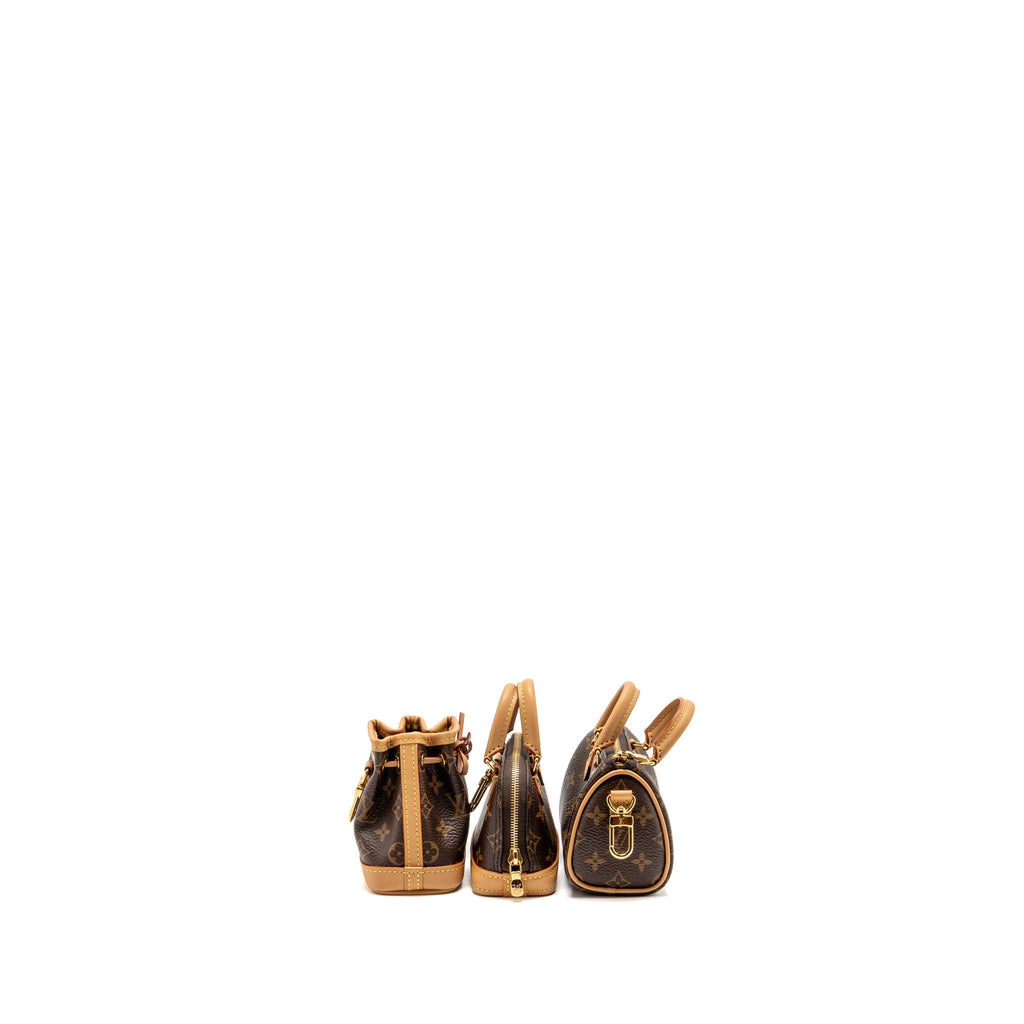 Louis Vuitton Trio Mini Icones Alma-Speedy-Noé Monogram Canvas/Leather GHW