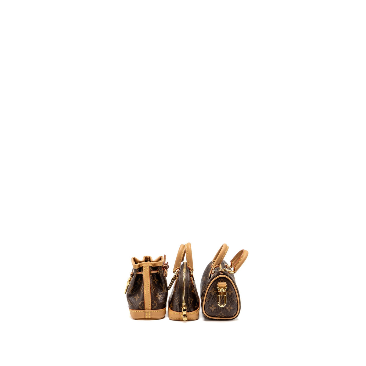Louis Vuitton Trio Mini Icones Alma-Speedy-Noé Monogram Canvas/Leather GHW