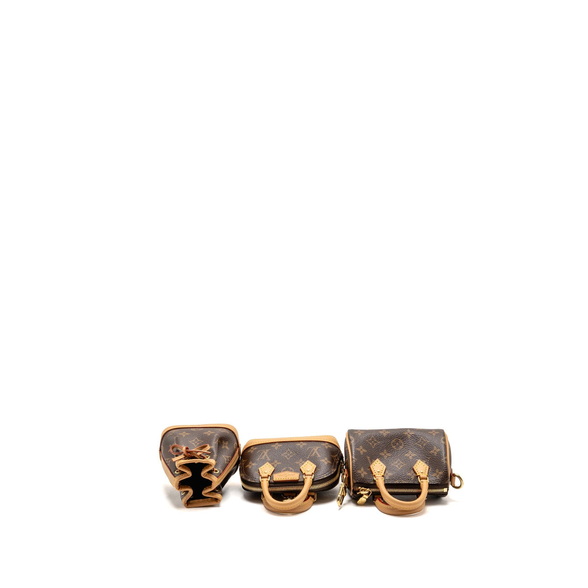 Louis Vuitton Trio Mini Icones Alma-Speedy-Noé Monogram Canvas/Leather GHW