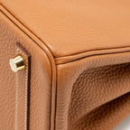 Hermes Birkin 25 togo gold GHW