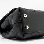 CHANEL MINI COCOHANDLE CAVIAR BLACK LGHW (MICROCHIP)