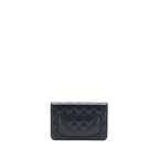 CHANEL CLASSIC WALLET ON CHAIN CAVIAR BLACK GHW