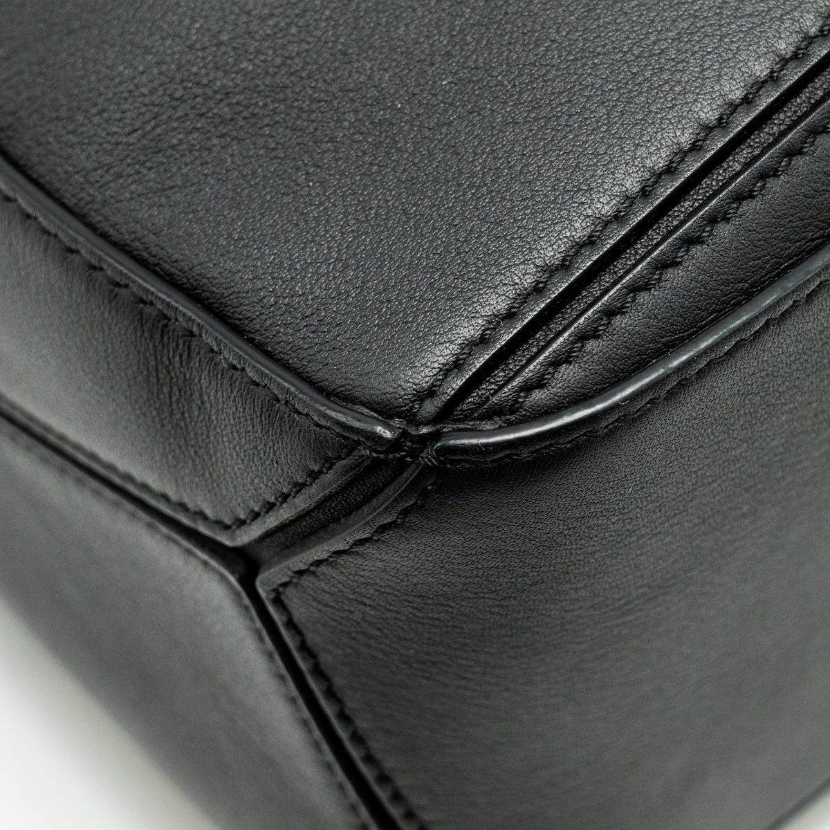 LOEWE SMALL PUZZLE BAG CALFSKIN BLACK SHW
