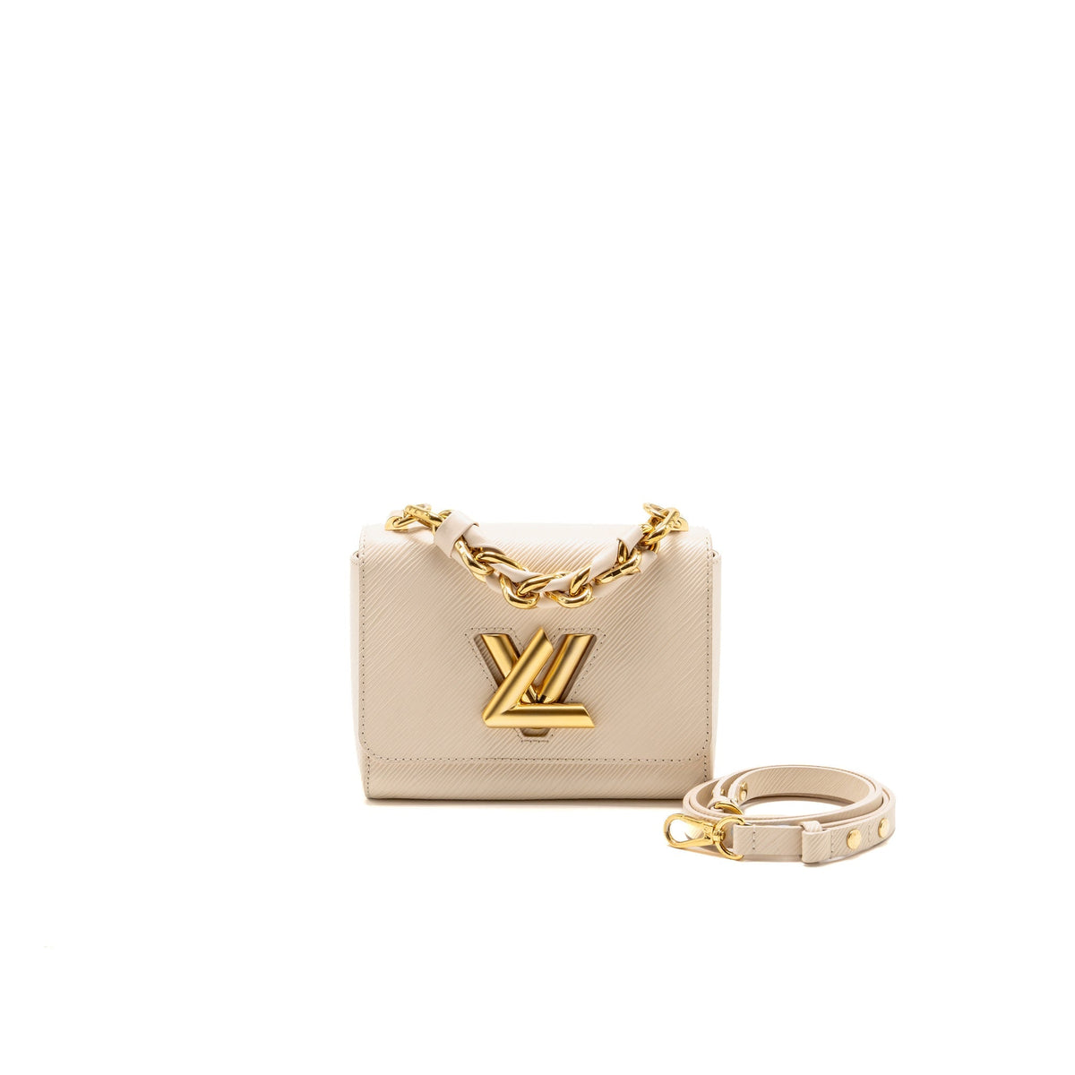 Louis Vuitton Twist PM Epi Quartz White GHW