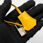Hermes Kelly 25 Epsom 9D Jaune Amber SHW