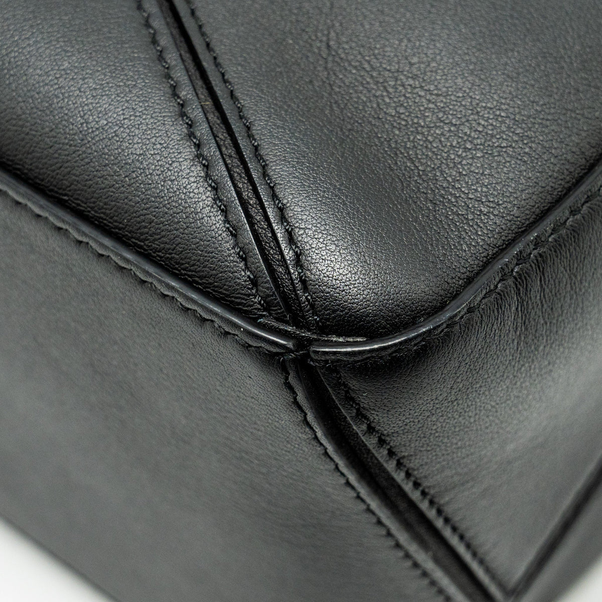 LOEWE SMALL PUZZLE BAG CALFSKIN BLACK SHW