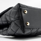CHANEL SMALL COCO HANDLE CAVIAR BLACK LGHW (MICROCHIP)