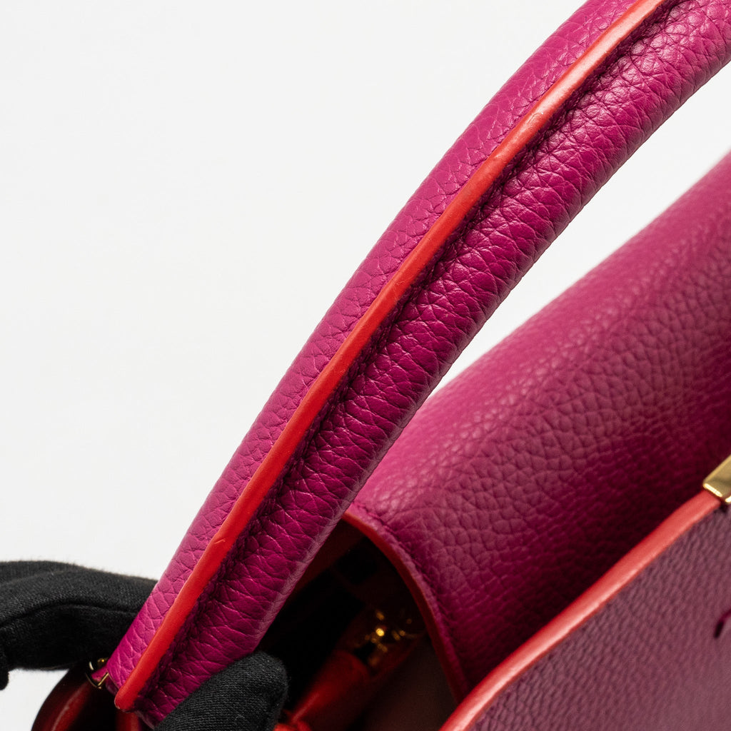 LOUIS VUITTON CAPUCINES GM TAURILLON PINK GHW