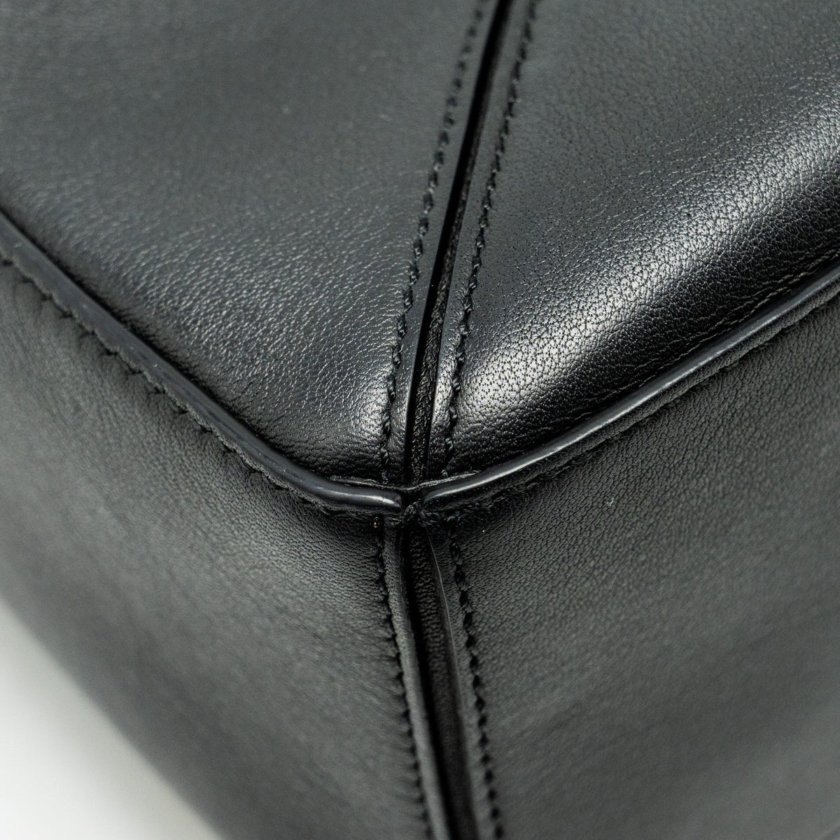 LOEWE SMALL PUZZLE BAG CALFSKIN BLACK SHW