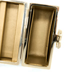 CHANEL 22P QUILTED MINI BOX VANITY WITH CHAIN LAMBSKIN WHITE LGHW