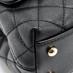 CHANEL SMALL COCO HANDLE CAVIAR BLACK LGHW (MICROCHIP)