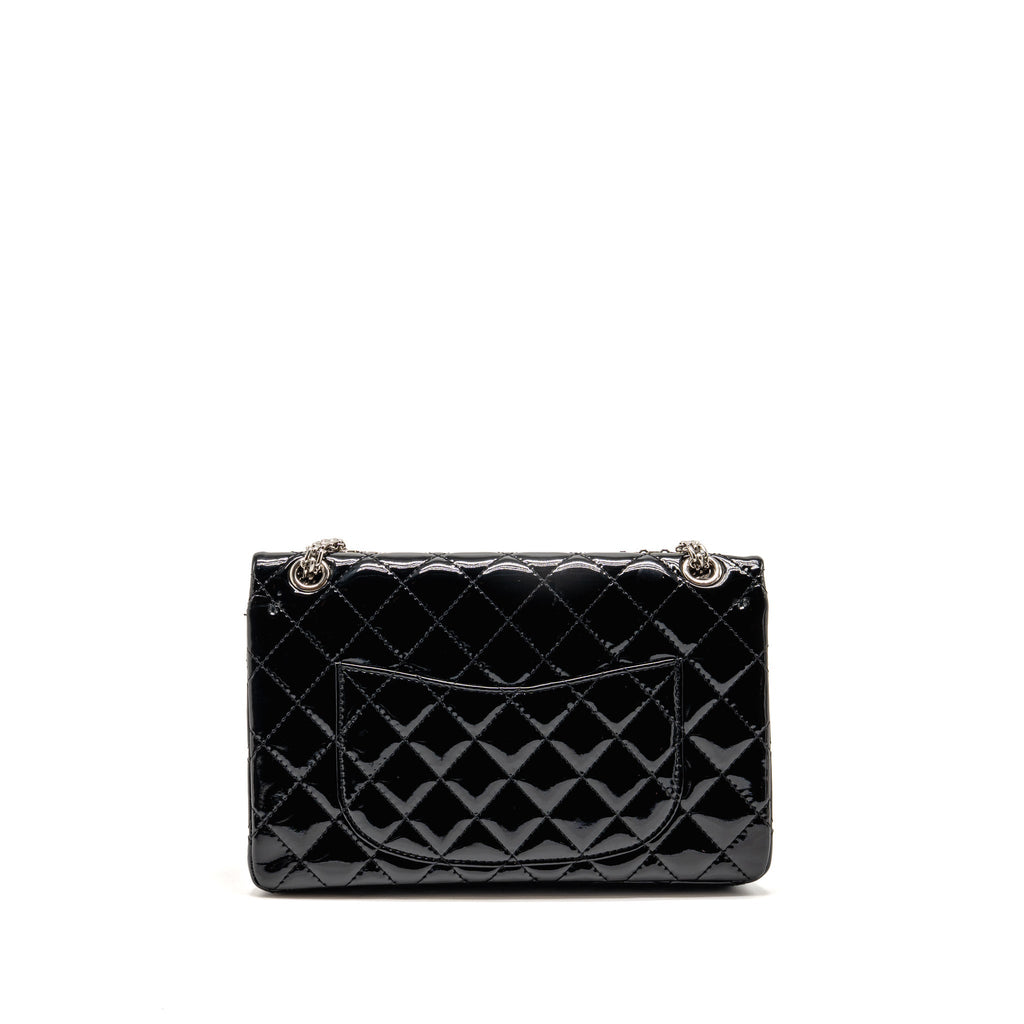 Chanel Large 2.55 Reissue Flap Bag Patent Leather Black SHW