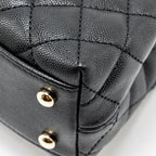 CHANEL SMALL COCO HANDLE CAVIAR BLACK LGHW (MICROCHIP)