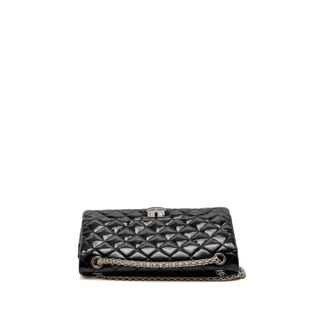 Chanel Large 2.55 Reissue Flap Bag Patent Leather Black SHW