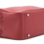 Hermes Mini Lindy Clemence Rouge Grenat SHW