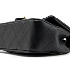 CHANEL CLASSIC MINI RECTANGULAR FLAP BAG CAVIAR BLACK GHW