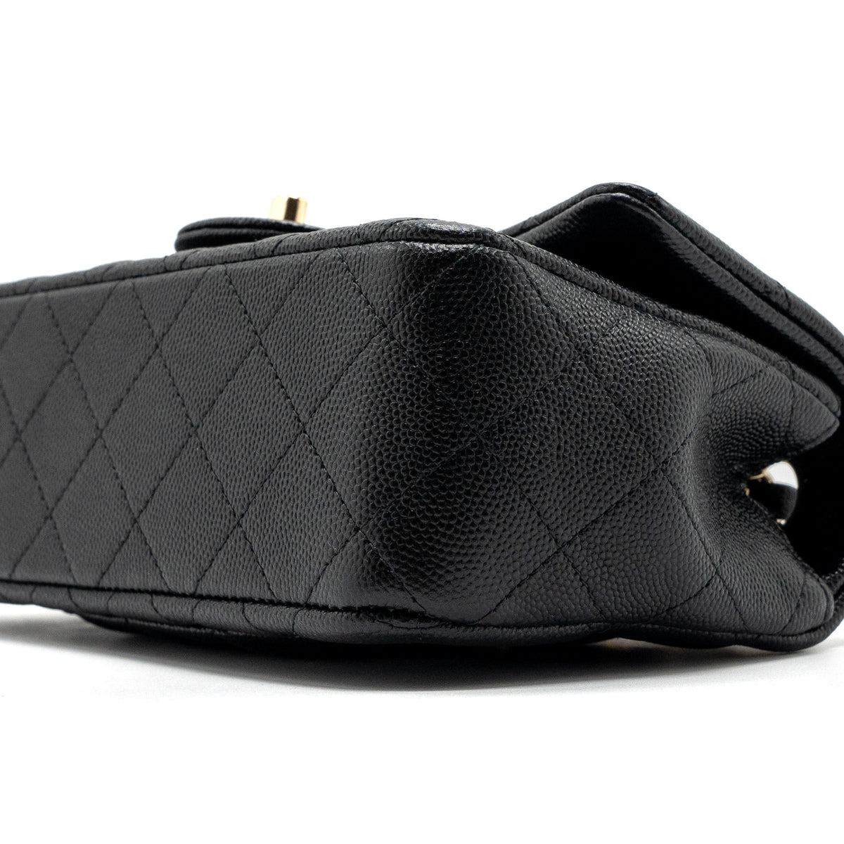 CHANEL CLASSIC MINI RECTANGULAR FLAP BAG CAVIAR BLACK GHW