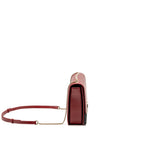 Bvlgari chain flap shoulder bag calfskin Red/Black LGHW