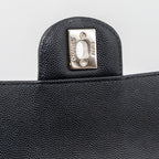 CHANEL MINI RECTANGULAR FLAP BAG CHEVRON CAVIAR BLACK SHW