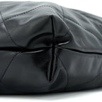 CHANEL MEDIUM 22 BAG SHINY CALFSKIN BLACK GHW (MICROCHIP)