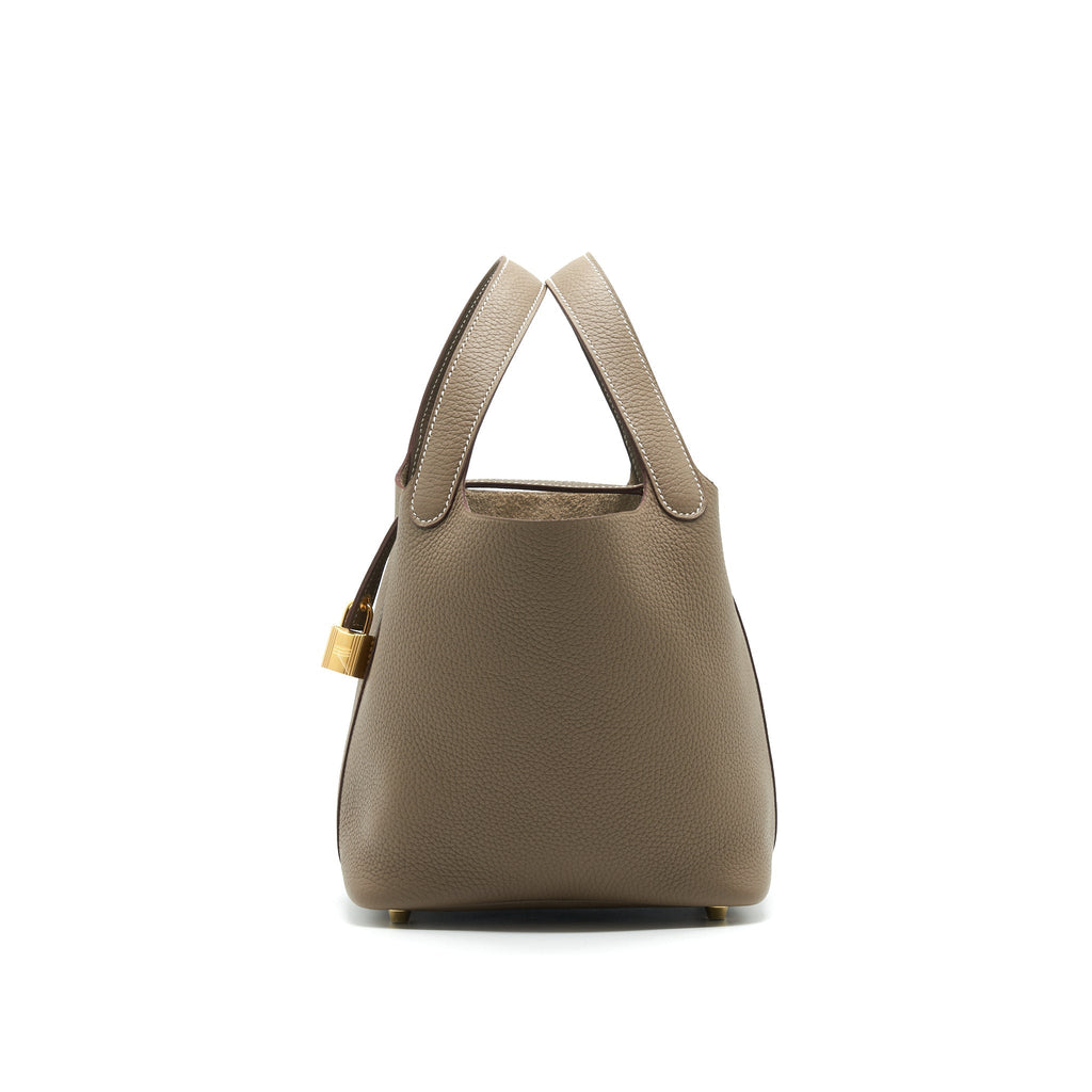 HERMES PICOTIN 18 ETOUPE GHW 2021 RECEIPT