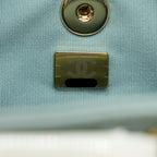 CHANEL 23C DUMA MINI BACKPACK CALFSKIN LIGHT GREY LGHW (MICROCHIP)