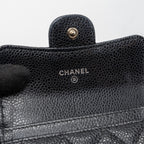 CHANEL CLASSIC FLAP CARD HOLDER CAVIAR BLACK SHW